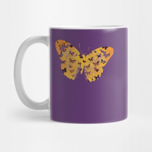 Butterflies on Yellow Background Mug
